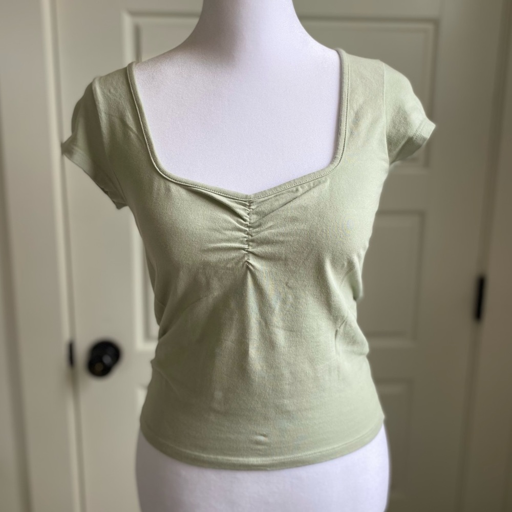 Brandy Melville Lime Green Top